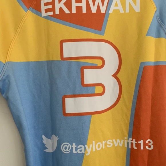 Akuma Rugby Jersey Ekhwan Rugby Football Club Yellow  Size Large Taylor Swift - Picture 12 of 12